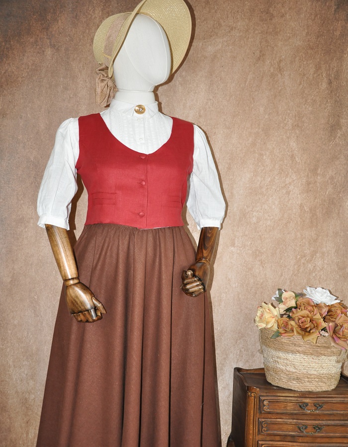 koyu kırmızı yelek